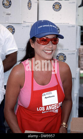 24. August 2002 - Hollywood, CA, USA - K25918MR - La MISSION PARTY für Kinder von SKID ROW. LOS ANGELES-MISSION, LOS ANGELES 24.08.02. MILAN RYBA / 2002.APOLLONIA (Kredit-Bild: © Globe Photos/ZUMAPRESS.com) Stockfoto