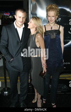 1. Januar 1980 - Kalifornien, USA - HEATH LEDGER und NAOMI WATTS NICOLE KIDMAN... K26614MR '' RING'' SPECIAL SCREENING. MANN BRUIN THEATER, WESTWOOD, CA.OCT. 09 2002. MILAN RYBA / 2002. (Kredit-Bild: © Globe Photos/ZUMAPRESS.com) Stockfoto