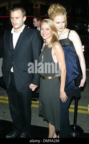 1. Januar 1980 - Kalifornien, USA - HEATH LEDGER und NAOMI WATTS NICOLE KIDMAN... K26614MR '' RING'' SPECIAL SCREENING. MANN BRUIN THEATER, WESTWOOD, CA.OCT. 09 2002. MILAN RYBA / 2002. (Kredit-Bild: © Globe Photos/ZUMAPRESS.com) Stockfoto