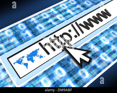 abstrakte Adresszeile. (fertig in 3d) Stockfoto