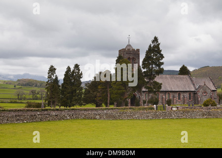 St Lukes Kirche im Dorf Lowick. Die Kirche ist im Nationalpark Lake District, England. Stockfoto