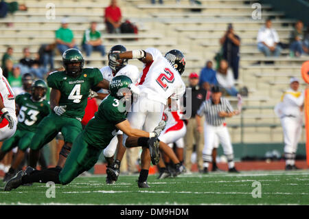 26. November 2005; Denton, TX, USA; NCAA FOOTBALL: Sunbelt Conference Champions Universität von Nordtexas vs. Arkansas State NCAA Fußball.  Trotz 180 rushing Yards von rauschenden Staatsführer fiel Patrick Cobbs North Texas, Arkansas State 24-31. Obligatorische Credit: Foto von David Bailey/ZUMA Press. (©) Copyright 2005 von David Bailey Stockfoto