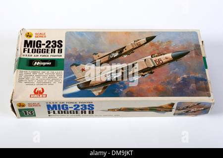 1/76 Trumpeter Mig-23 S Plastik Bausatz Stockfoto