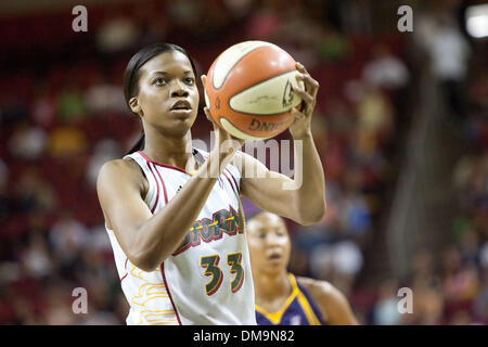 22. August 2009: Janell Burse (33) während die Seattle Storm 70-64 Sieg über Indiana Fever in der Key Arena in Seattle Washington. (Kredit-Bild: © Southcreek Global/ZUMApress.com) Stockfoto