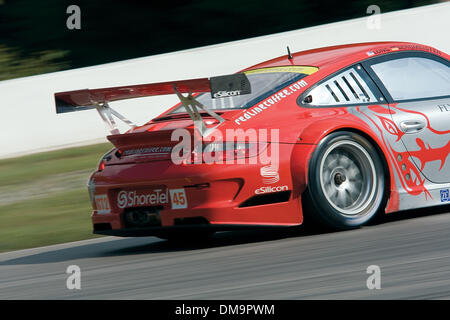 29. August 2009: The Flying Lizard GT2 Porsche Rennen rund um die Strecke in Mosport Park, Bowmanville, Ontario. (Kredit-Bild: © Southcreek Global/ZUMApress.com) Stockfoto