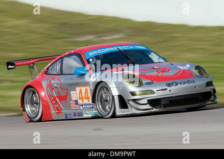 29. August 2009: The Flying Lizard GT2 Porsche Rennen rund um die Strecke in Mosport Park, Bowmanville, Ontario. (Kredit-Bild: © Southcreek Global/ZUMApress.com) Stockfoto