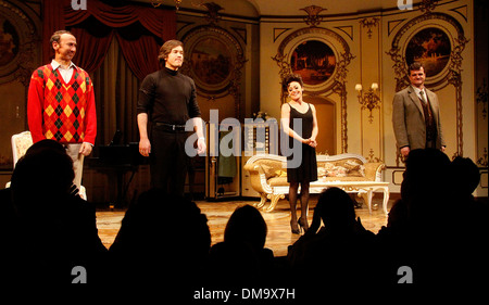 Jay Russell Tom Pelphrey Tracie Bennett und Michael Cumpsty Broadway schließen Nacht "Ende des Regenbogens" Belasco Theatre- Stockfoto