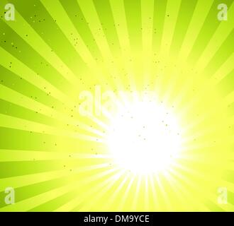 Sommerurlaub, Mann Silhouette bei Sonnenuntergang Stock Vektor