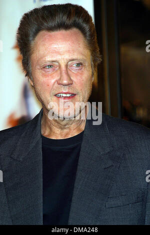 17. Dezember 2002 - Los Angeles, Kalifornien, USA - CHRISTOPHER WALKEN-... " CATCH ME IF YOU CAN "- PREMIERE-. MANN VILLAGE THEATER, WESTWOOD, KALIFORNIEN-. 16. DEZEMBER 2002-. NINA PROMMER / 2002 K28058NP (Kredit-Bild: © Globe Photos/ZUMAPRESS.com) Stockfoto