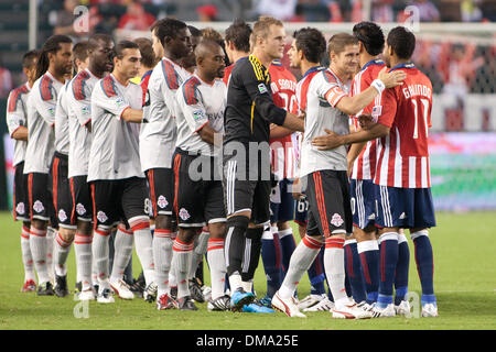 22. August 2009 - Carson, Kalifornien, USA - Toronto FC und Chivas USA bevor der MLS Home Depot Center Spiel. (Kredit-Bild: © Brandon Parry/Southcreek Global/ZUMAPRESS.com) Stockfoto