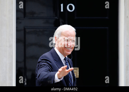 US-Vizepräsident Joe Biden Arrivers 10 Downing Street Stockfoto
