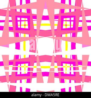 abstrakte geometrische Formen rosa Stock Vektor