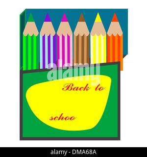 zurück zur Schule Stock Vektor