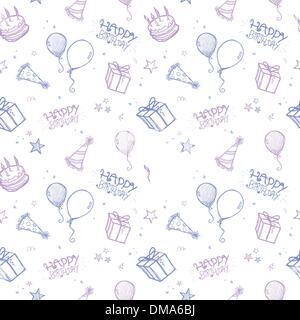 Nahtlose Birthday Hintergrund Stock Vektor