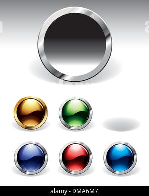 Glänzende Knöpfe Stock Vektor