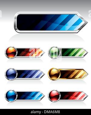 Glänzende Knöpfe Stock Vektor