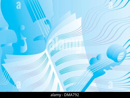 Musikalische Untermalung Stock Vektor