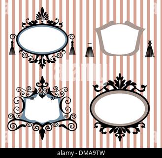 Dekorative Vektor Frameset Stock Vektor