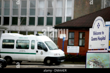 Queens Krankenhaus in Burton-nach-Trent, Staffordshire. Stockfoto