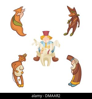Satz von Märchenfiguren Stock Vektor