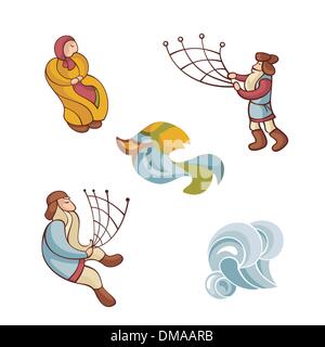 Satz von Märchenfiguren Stock Vektor