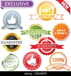Vektor-Etiketten-set Stock Vektor
