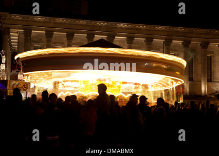 Frankfurter Weihnachtsmarkt in Birmingham - der größte authentische deutsche Markt in der Welt außerhalb Deutschlands und Österreichs Stockfoto