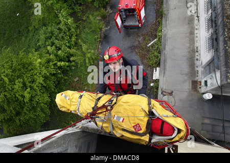 Frankreich, 2012: die Feuerwehr sofort brigade Stockfoto