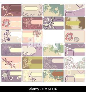 Satz von Visitenkarte Stock Vektor