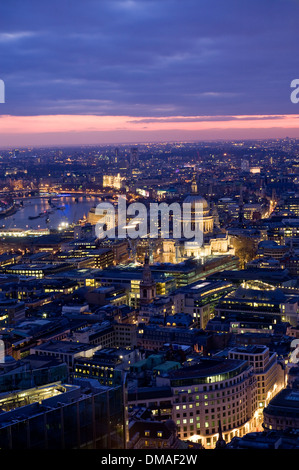 Blick vom Tower 42, London, England Stockfoto