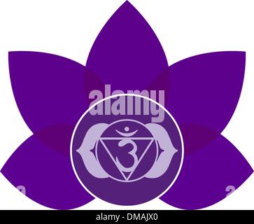 Ajna Chakra-Symbol. EPS 8 Stock Vektor