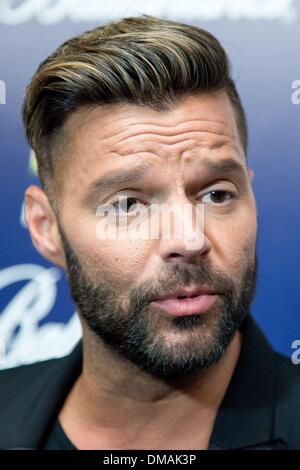 Madrid, Spanien. 12. Dezember 2013. Ricky Martin stellt während der Fototermin in 40 Principales Awards 2013" in Madrid, Spanien, Donnerstag, den 12. Dezember, 2013.Photo: Oscar Gonzalez/NurPhoto Credit: Oscar Gonzalez/NurPhoto/ZUMAPRESS.com/Alamy Live News Stockfoto