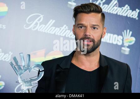 Madrid, Spanien. 12. Dezember 2013. Ricky Martin stellt während der Fototermin in 40 Principales Awards 2013" in Madrid, Spanien, Donnerstag, den 12. Dezember, 2013.Photo: Oscar Gonzalez/NurPhoto Credit: Oscar Gonzalez/NurPhoto/ZUMAPRESS.com/Alamy Live News Stockfoto