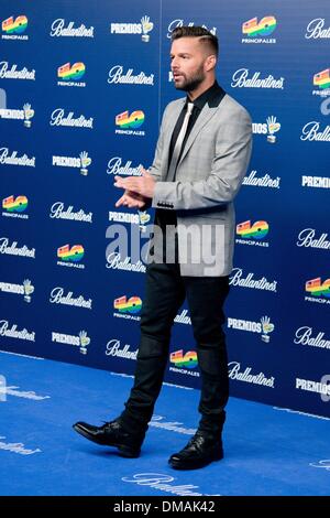 Madrid, Spanien. 12. Dezember 2013. Ricky Martin stellt während der Fototermin in 40 Principales Awards 2013" in Madrid, Spanien, Donnerstag, den 12. Dezember, 2013.Photo: Oscar Gonzalez/NurPhoto Credit: Oscar Gonzalez/NurPhoto/ZUMAPRESS.com/Alamy Live News Stockfoto
