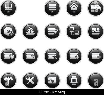 Netzwerk & Server / / Black Label Serie Stock Vektor