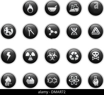 Science / / Black Label Serie Stock Vektor