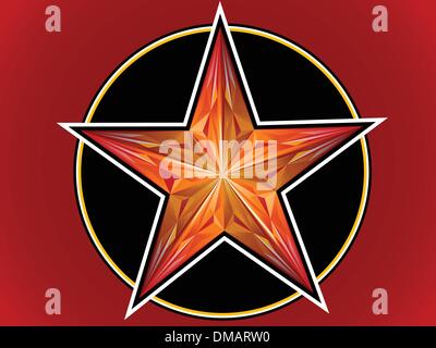 Sterne aus Rubin Stock Vektor
