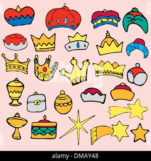 Drei Weise Männer Weihnachten Set Vektor Stock Vektor