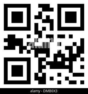 Verkauf-Daten im qr-Code. (moderne bar-Code). EPS 8 Stock Vektor