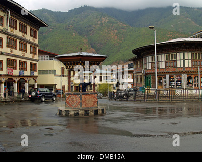 Eine Straße Verkehrspolizist in Thimphu, Bhutan Stockfoto