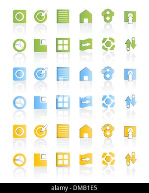 Moderne Web-Icon-set Stock Vektor