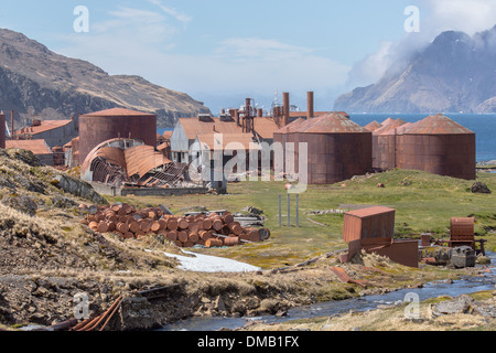 Walfangstation Stromness, Süd-Georgien Stockfoto