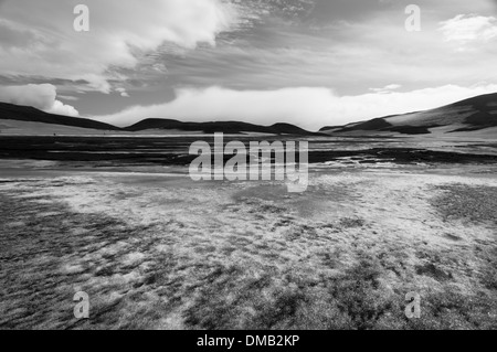 Landschaft auf dem Weg von Skogar nach Landmannalaugar, Island Stockfoto