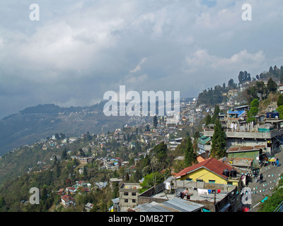 Der Hügel-Stadt Darjeeling, Indien Stockfoto