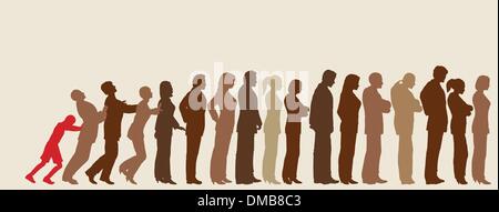 Ungeduldig Stock Vektor