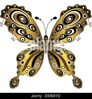 Gold Schmetterling Stock Vektor