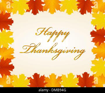 Erntedankfest-Hintergrund Stock Vektor