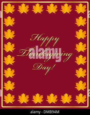 Thanksgiving Day Karte Stock Vektor