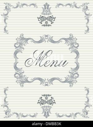 Vintage-Menü-Cover-Design Stock Vektor
