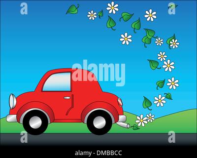 Öko-Auto Stock Vektor